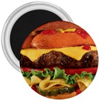 hipster Burger 3  Magnet