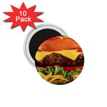 hipster Burger 1.75  Magnet (10 pack) 