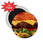 hipster Burger 2.25  Magnet (10 pack)