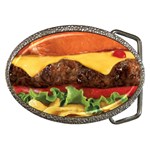 hipster Burger Belt Buckle