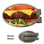 hipster Burger Money Clip (Oval)