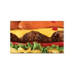 hipster Burger Sticker (Rectangular)