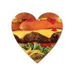 hipster Burger Magnet (Heart)