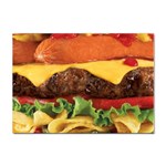 hipster Burger Sticker A4 (10 pack)