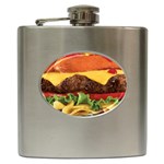 hipster Burger Hip Flask (6 oz)