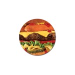 hipster Burger Golf Ball Marker