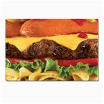 hipster Burger Postcard 4 x 6  (Pkg of 10)