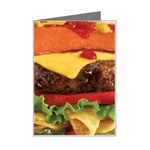 hipster Burger Mini Greeting Card