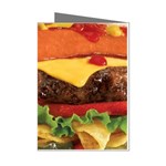 hipster Burger Mini Greeting Cards (Pkg of 8)