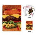 hipster Burger Playing Cards Single Design