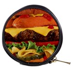 hipster Burger Mini Makeup Bag