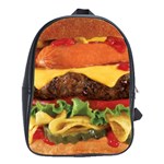 hipster Burger School Bag (Large)