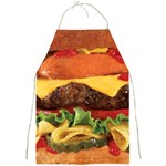 hipster Burger Full Print Apron