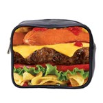 hipster Burger Mini Toiletries Bag (Two Sides)