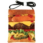 hipster Burger Shoulder Sling Bag