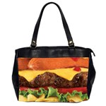 hipster Burger Oversize Office Handbag (2 Sides)