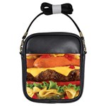 hipster Burger Girls Sling Bag