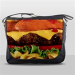 hipster Burger Messenger Bag