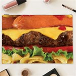 hipster Burger Cosmetic Bag (XXL)