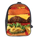 hipster Burger School Bag (XL)