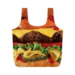 hipster Burger Full Print Recycle Bag (M)