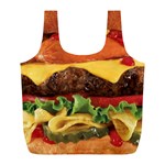 hipster Burger Full Print Recycle Bag (L)