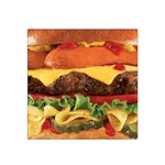 hipster Burger Satin Bandana Scarf