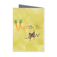 vegan jstar6X5.8_12_7_2015 Mini Greeting Cards (Pkg of 8) from ArtsNow.com Left