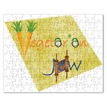 Vegan Jewish Star Jigsaw Puzzle (Rectangular)