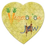 Vegan Jewish Star Jigsaw Puzzle (Heart)