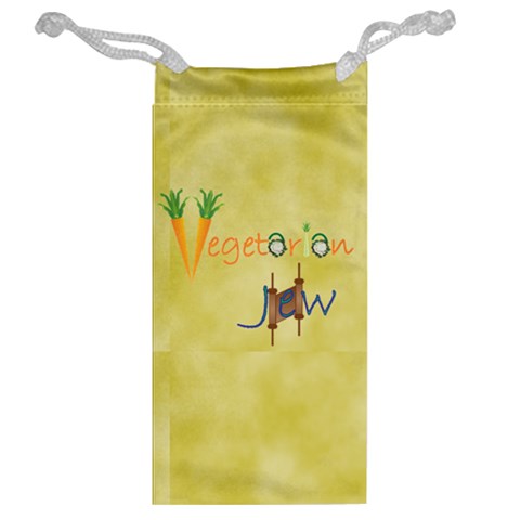 VeggieJew01X2BG_12_7_2015 Jewelry Bag from ArtsNow.com Back