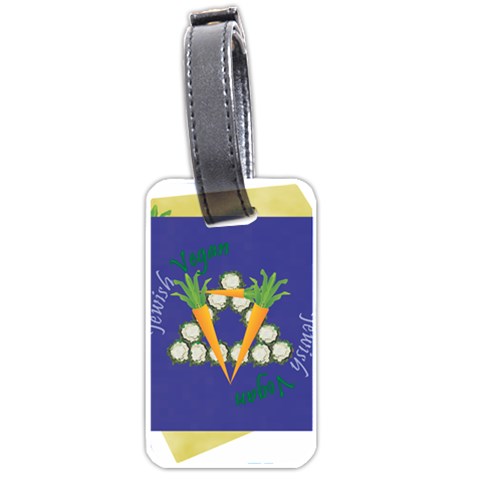 Vegan Jewish Star Luggage Tag (one side) from ArtsNow.com Front