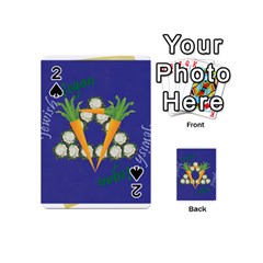 Vegan Jewish Star Playing Cards 54 (Mini) from ArtsNow.com Front - Spade2