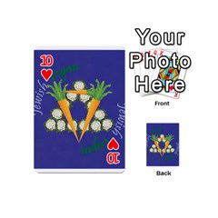 Vegan Jewish Star Playing Cards 54 (Mini) from ArtsNow.com Front - Heart10