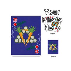 Vegan Jewish Star Playing Cards 54 (Mini) from ArtsNow.com Front - Diamond10