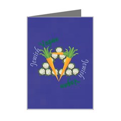 Vegan Jewish Star Mini Greeting Card from ArtsNow.com Left