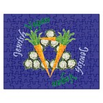 Vegan Jewish Star Jigsaw Puzzle (Rectangular)