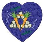 Vegan Jewish Star Jigsaw Puzzle (Heart)