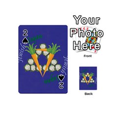 Vegan Jewish Star Playing Cards 54 (Mini) from ArtsNow.com Front - Spade2