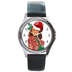 Xmas Norma Jean Round Metal Watch