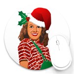 Xmas Norma Jean Round Mousepad