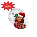 Xmas Norma Jean 1.75  Button (10 pack) 