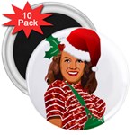 Xmas Norma Jean 3  Magnet (10 pack)