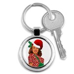 Xmas Norma Jean Key Chain (Round)