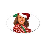 Xmas Norma Jean Sticker (Oval)