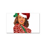 Xmas Norma Jean Sticker (Rectangular)