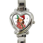 Xmas Norma Jean Heart Italian Charm Watch