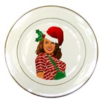 Xmas Norma Jean Porcelain Plate