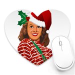 Xmas Norma Jean Heart Mousepad