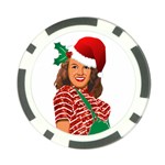 Xmas Norma Jean Poker Chip Card Guard